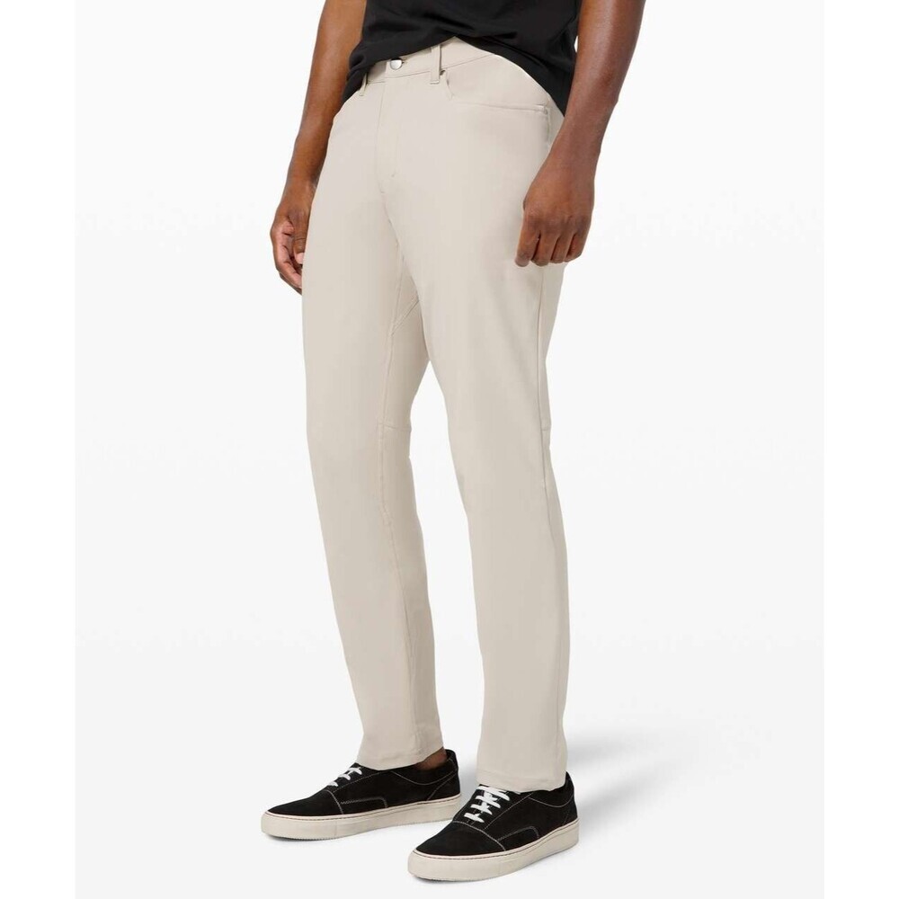 Lululemon ABC Classic-Fit 5 Pocket Pant Size 40x27 Warpstreme Beige Tan M5967S